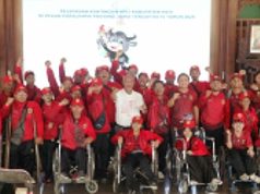 Jelang Pembukaan PEPARPROV, Pj Bupati Pati Lepas 38 Atlet Jelang Pembukaan PEPARPROV, Pj Bupati Lepas 38 Atlet
