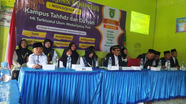 Ujian Munaqosah, MI Tarbiyatul Ulum Gelar Sidang Ujian Takhassus