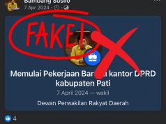 Akun Facebook Catut Nama Anggota DPRD Pati, Bambang Susilo Tegaskan Itu Palsu