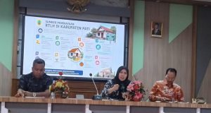 Hadiri Rakor Forum PKP, DPRD Kabupaten Pati Dukung Program Penataan Perumahan dan Kawasan Permukiman Dua anggota Komisi C DPRD Pati saat menghadiri Rakor Forum PKP di rang rapat Rajawali Bapperida