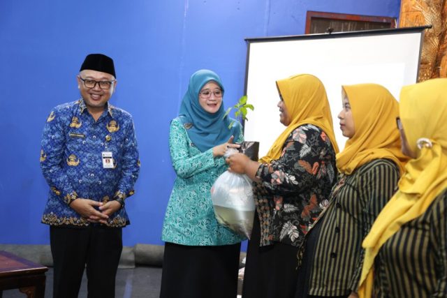Ketua Tim Penggerak Pemberdayaan dan Kesejahteraan Keluarga (TP PKK) Provinsi Jawa Tengah, Nawal Arafah Yasin, terus mendorong masyarakat agar memanfaatkan lahan pekarangan rumah Ketua Tim Penggerak Pemberdayaan dan Kesejahteraan Keluarga (TP PKK) Provinsi Jawa Tengah, Nawal Arafah Yasin, terus mendorong masyarakat agar memanfaatkan lahan pekarangan rumah