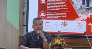 Sukseskan Program RTLH, DPRD Pati Soroti Pentingnya Verifikasi Data Penerima Bantuan Muhammad Danung Singgihaji saat menjadi narasumber Rakor Pokja dan Forum PKP di Bapperida Pati