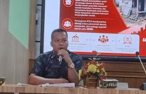 Sukseskan Program RTLH, DPRD Pati Soroti Pentingnya Verifikasi Data Penerima Bantuan Muhammad Danung Singgihaji saat menjadi narasumber Rakor Pokja dan Forum PKP di Bapperida Pati