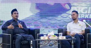 Perkuat Kolaborasi, Pemprov Jateng Jadikan Riset Perguruan Tinggi sebagai Dasar Pembuatan Kebijakan Wakil Gubernur Jawa Tengah, Taj Yasin Maimoen, saat acara Latihan Keterampilan Manajemen Mahasiswa Tingkat Menengah (LKMM-TM) 2026, di Universitas Dian Nuswantoro (Udinus) Semarang