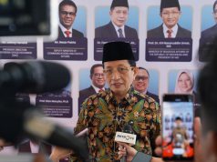 Menag Sebut Ekosistem Ekonomi Syariah Harus Dibangun dengan Kepatuhan dan Kepercayaan Menag Nasaruddin Umar saat doorstop usai menghadiri Shariah-Intelligence: Navigating the Future of Islamic Finance through AI and Digital Innovation