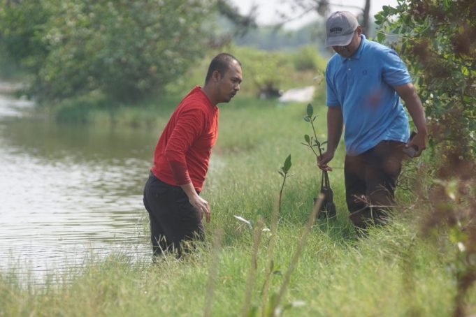 Warga Kandang Panjang Pekalongan Tanam Ratusan Bibit Mangrove