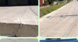 Pengecoran Jalan Tengeng – Tanjungsari Disorot, Baru Dua Bulan Sudah Mulai Retak Kabupaten Pekalongan