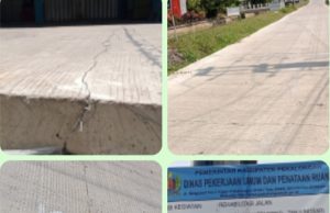 Pengecoran Jalan Tengeng – Tanjungsari Disorot, Baru Dua Bulan Sudah Mulai Retak Kabupaten Pekalongan