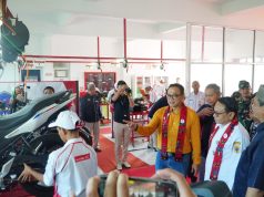 Pemkab Pati Dorong Penguatan Kerja Sama Antara Sekolah dan Dunia Industri Pelaksana Tugas (Plt) Bupati Pati Risma Ardhi Chandra, saat menghadiri Peresmian Tempat Uji Kompetensi (TUK) Astra Honda Motor di Kampus 3 SMK Bhina Tunas Bhakti Juwana