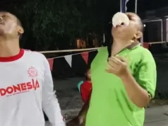 Lomba Makan Kerupuk di Kudur Jadi Ajang Pererat Kebersamaan Warga dan Kastomo Sekretaris Komisi A DPRD Kabupaten Pati, Kastomo mengikuti lomba bersama warga di Desa Kudur, Kecamatan Winong, Kabupaten Pati