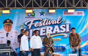 Festival Literasi Pati Jadi Pemantik Minat Baca Ribuan Pelajar Anggota Komisi A DPRD Kabupaten Pati, Danu Ikhsan Harischandra menghadiri Festival Literasi yang digelar di GOR Pesantenan Pati, Rabu (19/8/2026)