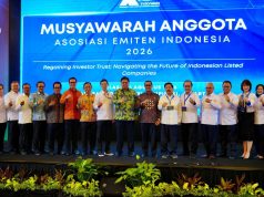 Pemerintah Perkuat Pasar Modal, Emiten Diminta Tingkatkan Tata Kelola dan Transparansi Musyawarah Anggota Asosiasi Emiten Indonesia 2026 di Jakarta, Selasa (11/08).