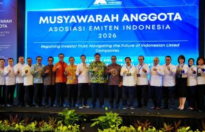 Pemerintah Perkuat Pasar Modal, Emiten Diminta Tingkatkan Tata Kelola dan Transparansi Musyawarah Anggota Asosiasi Emiten Indonesia 2026 di Jakarta, Selasa (11/08).